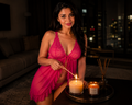 Rose Lace Open Babydoll