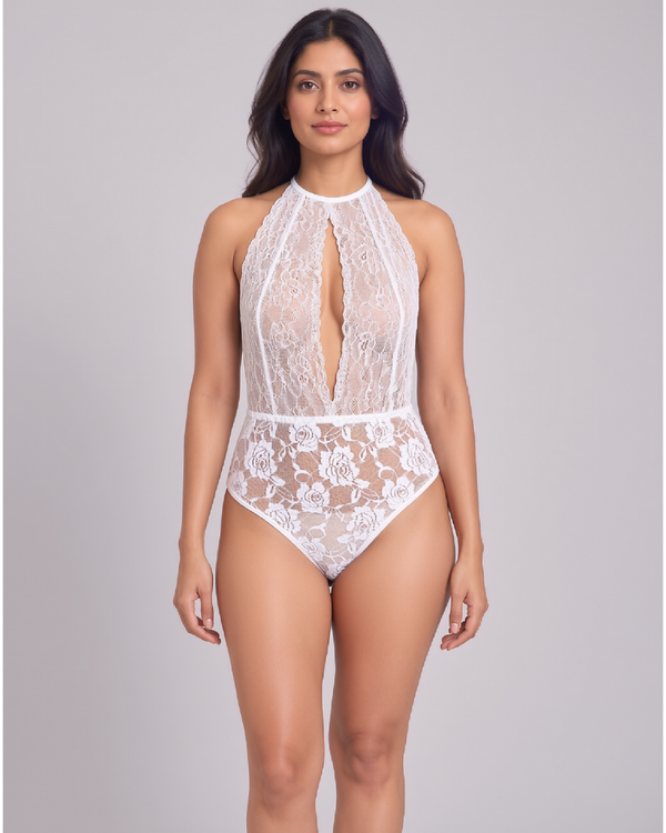Open Heart Lace Teddy