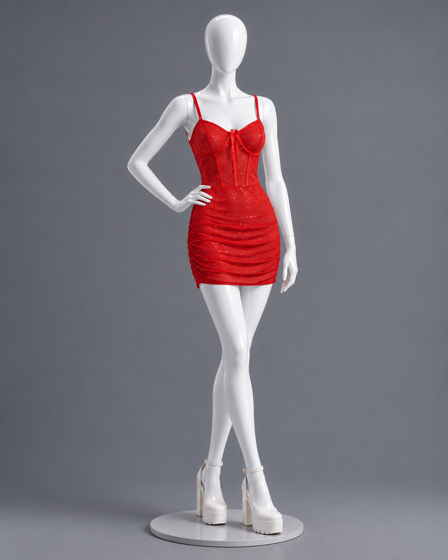 Red Starlight Corset Dress