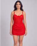 Red Starlight Corset Dress
